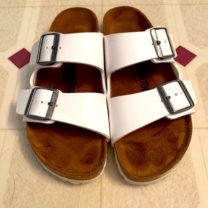 Birkenstock Arizona White Sandal